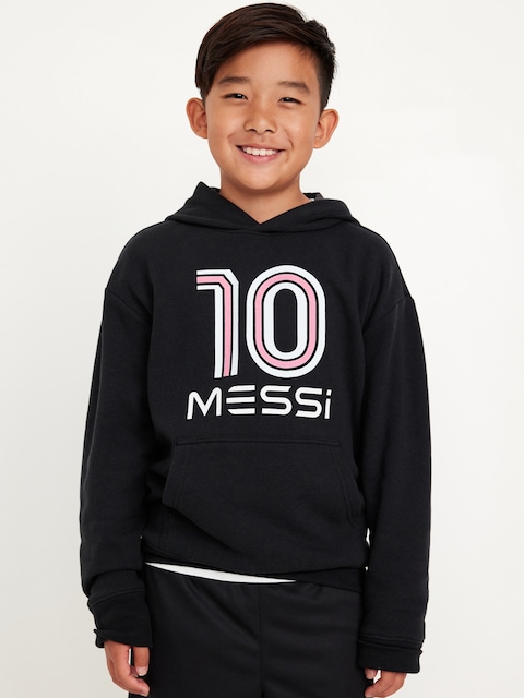 Chandail à capuchon à imprimé Messi™ unisexe pour enfant