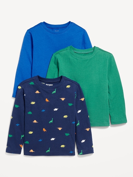 View large product image 1 of 3. Long-Sleeve T-Shirt 3-Pack for Toddler Boys