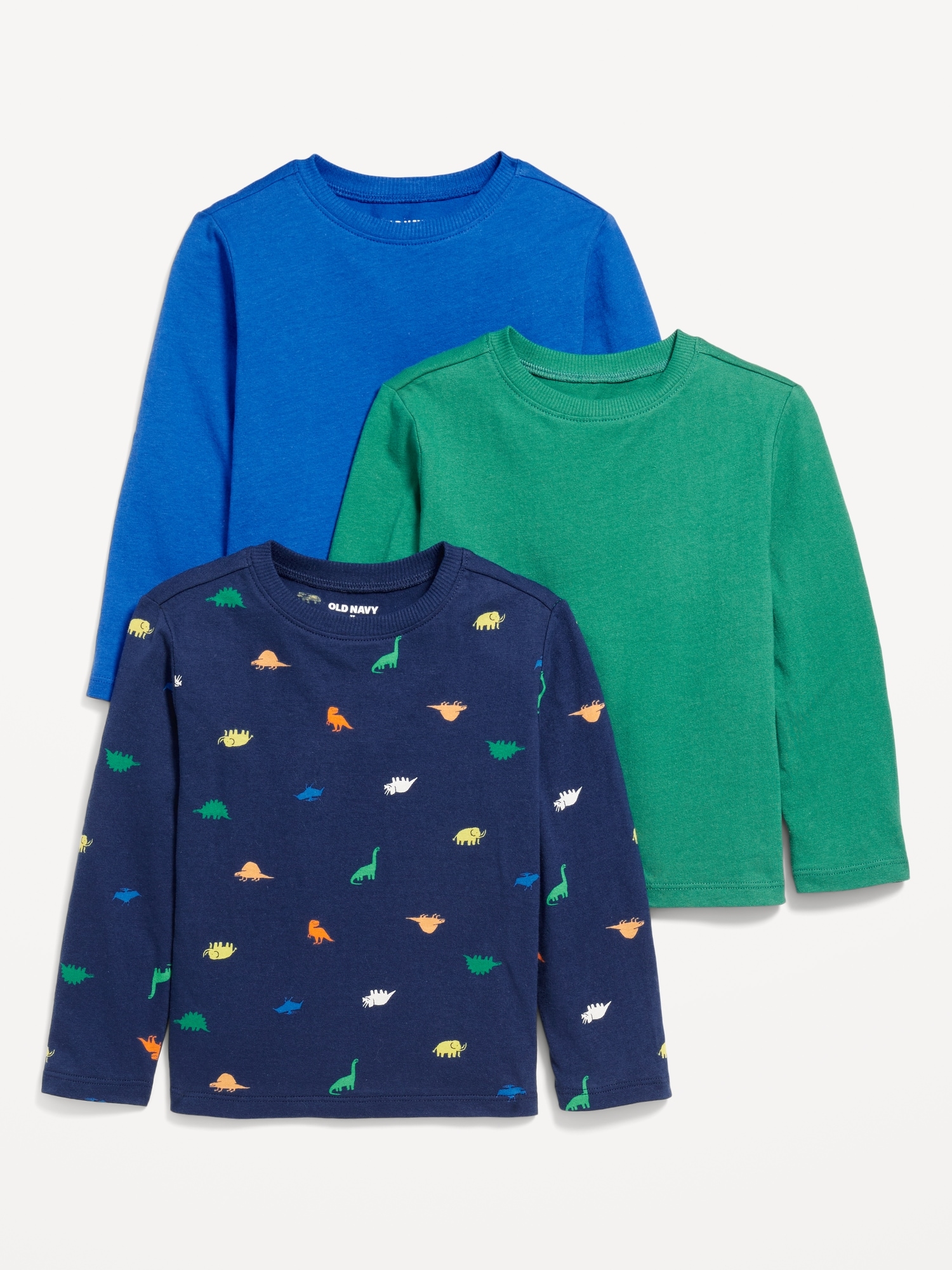 Long-Sleeve T-Shirt 3-Pack for Toddler Boys