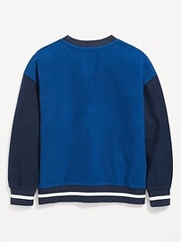 View large product image 3 of 4. Oversized Long-Sleeve Crew-Neck Sweatshirt for Boys