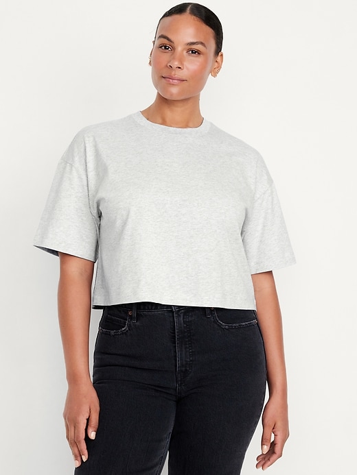 Image number 5 showing, Vintage Oversized Crop T-Shirt