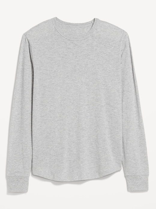 Image number 4 showing, Curved-Hem Slub-Knit T-Shirt