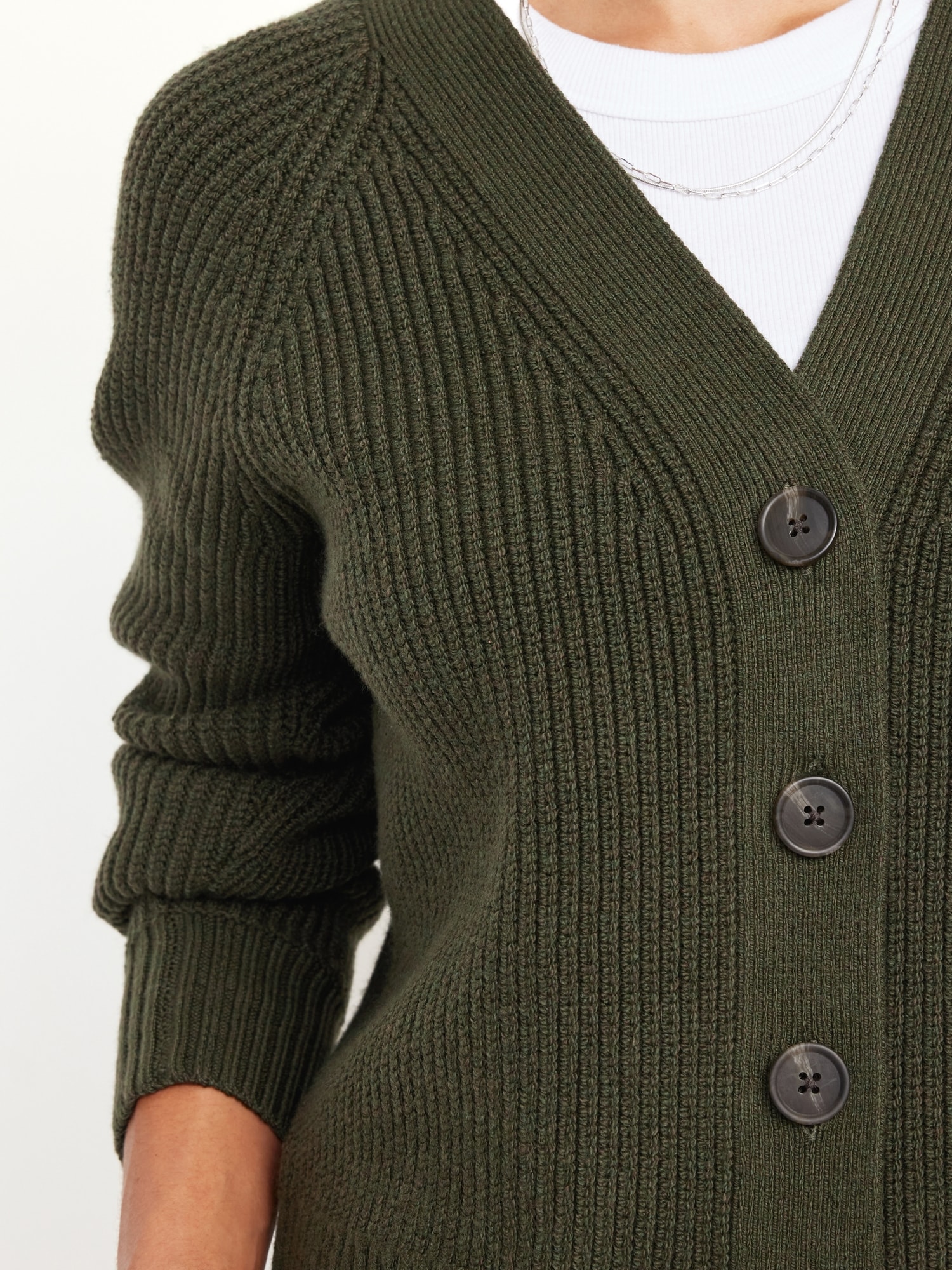 Shaker-Stitch Cardigan