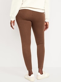 View large product image 6 of 6. High-Waisted Jersey Ankle Leggings