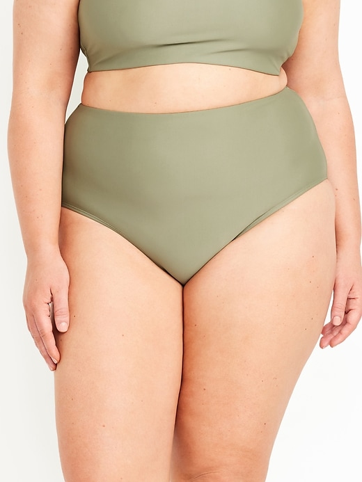 Image number 7 showing, High-Waisted French-Cut Bikini Swim Bottoms