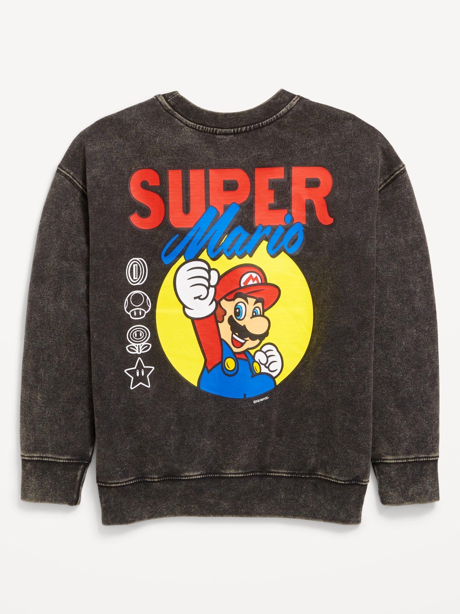 Super Mario™ Over-Sized Gender-Neutral Sweatshirt for Kids