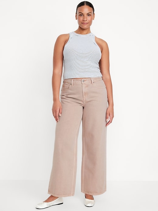 Image number 5 showing, Mid-Rise Baggy Wide-Leg Jeans