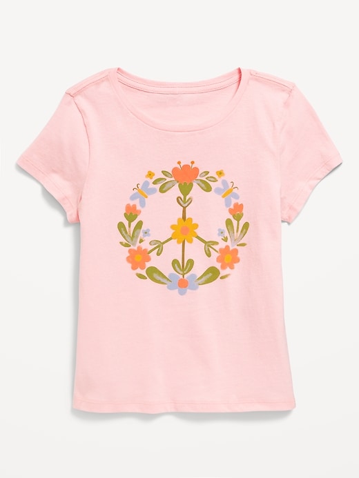 Voir une image plus grande du produit 1 de 1. T-shirt à manches courtes à imprimé pour fille