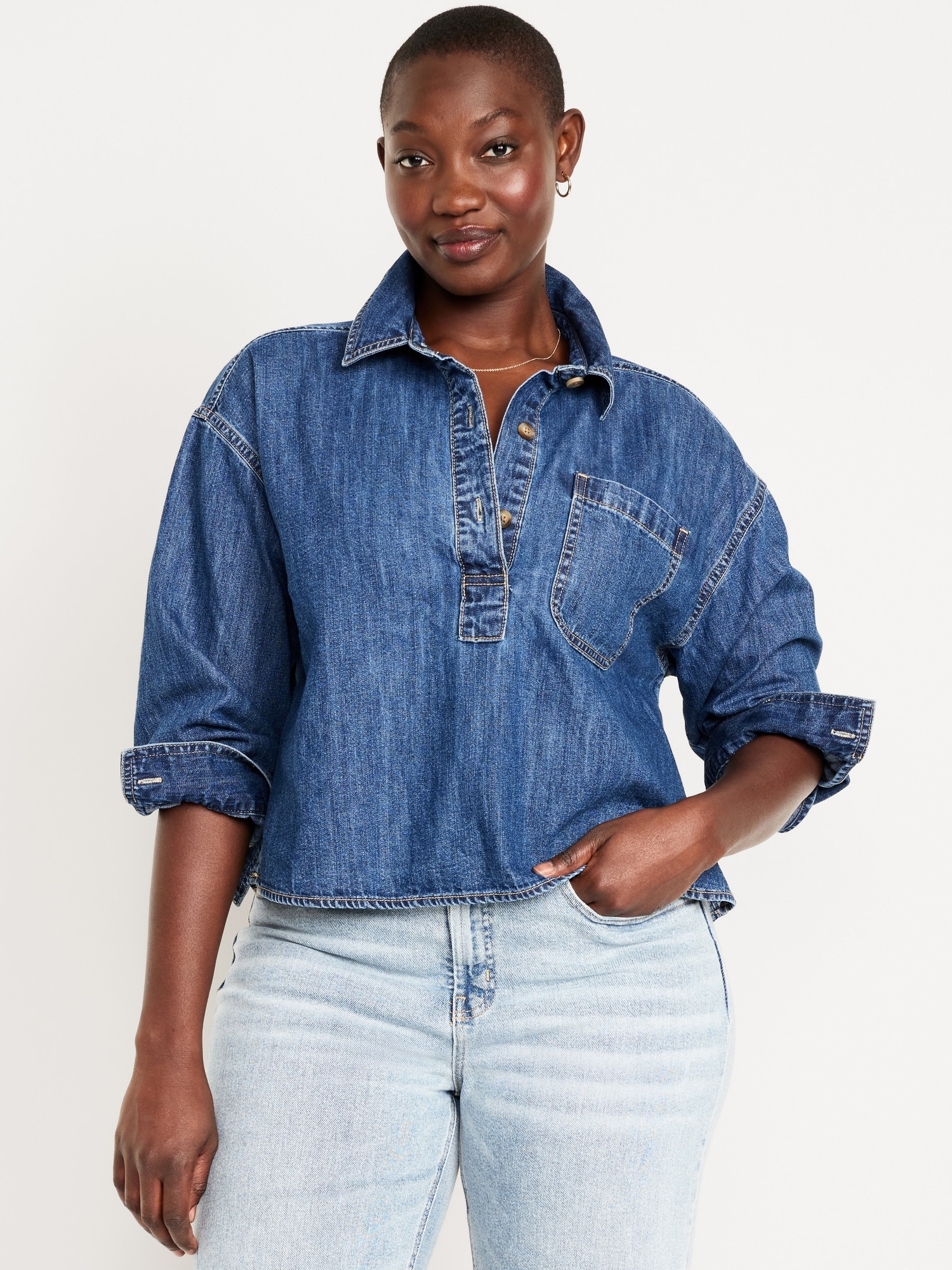 Jean Popover Shirt