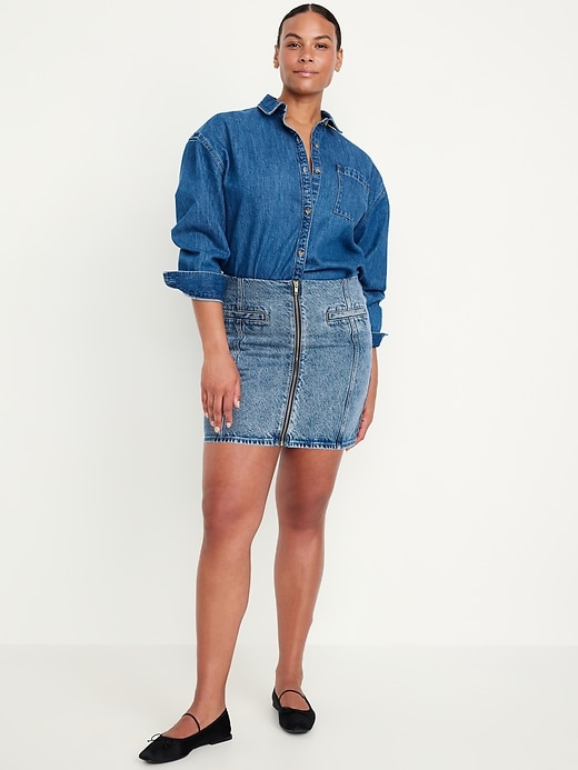 Image number 5 showing, Mid-Rise OG Jean Mini Skirt