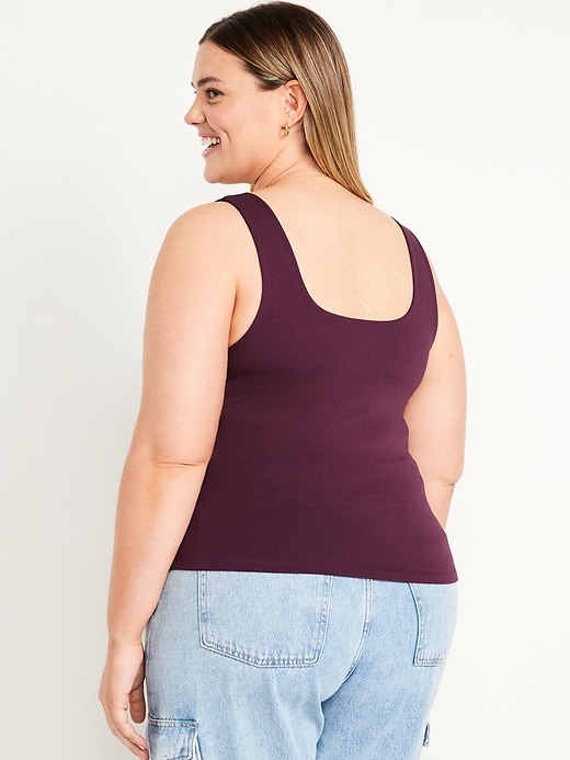 Image number 7 showing, Double-Layer Crop Tank Top