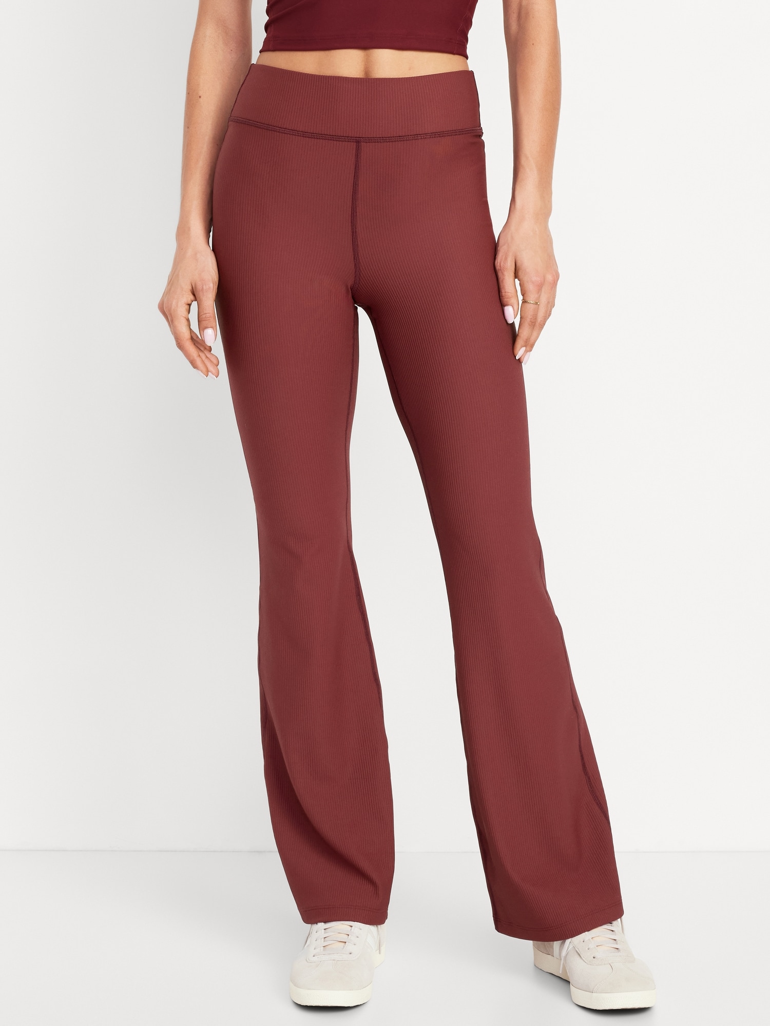 Extra High-Waisted PowerSoft Rib Flare Leggings