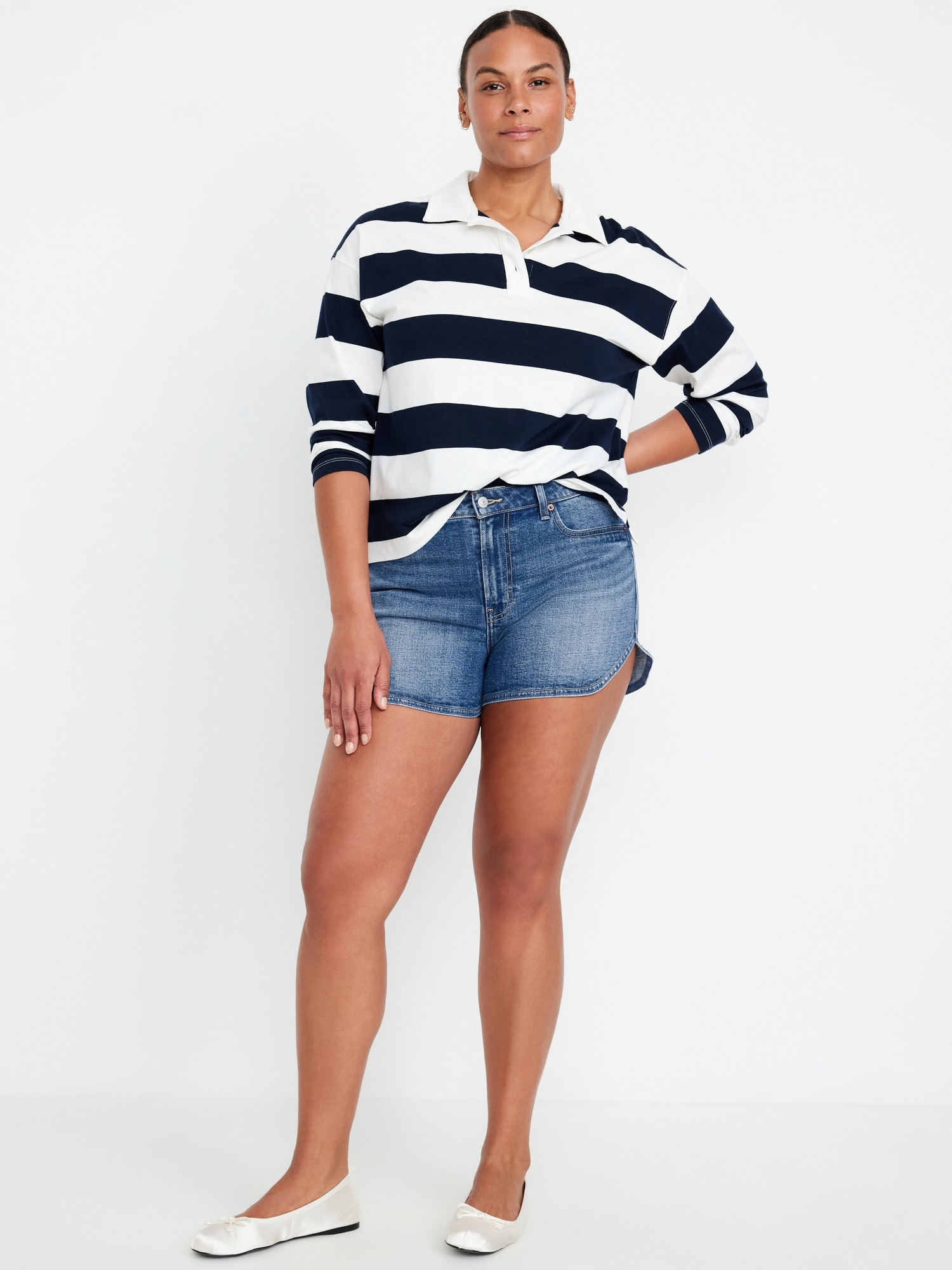 High-Waisted OG Jean Shorts - 3-inch inseam