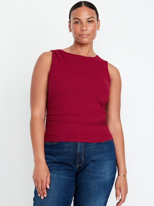 Image number 5 showing, Sleeveless Double-Layer Top