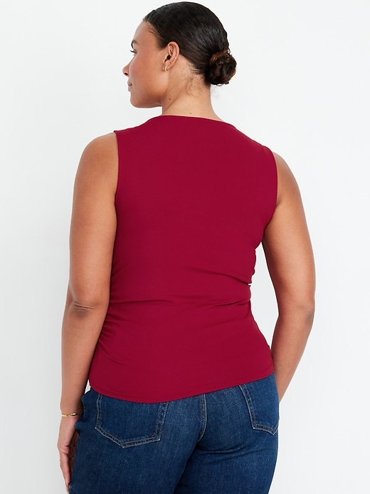 Image number 6 showing, Sleeveless Double-Layer Top