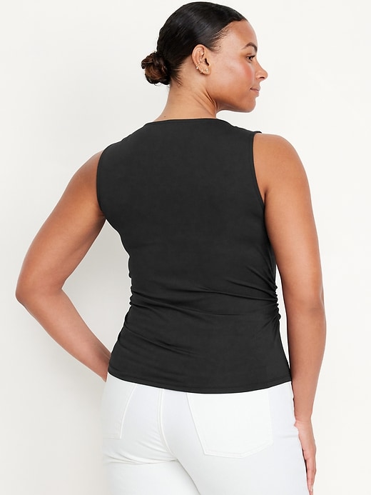 Image number 6 showing, Sleeveless Double-Layer Top