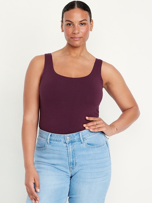 Image number 4 showing, Double-Layer Crop Tank Top