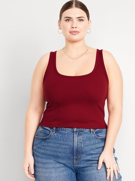 Image number 7 showing, Ribbed Crop Tank Top