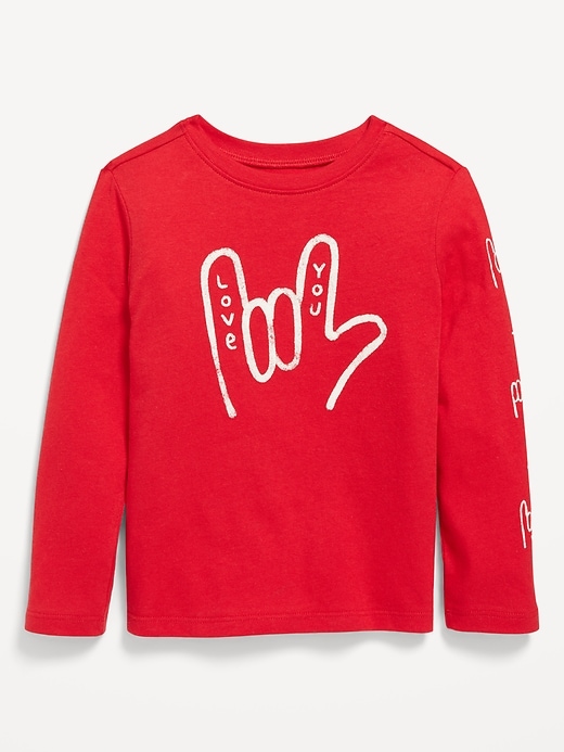 View large product image 1 of 1. Long-Sleeve Graphic T-Shirt for Toddler Boys