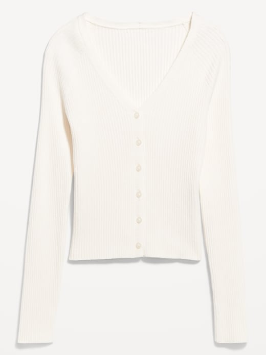 Image number 4 showing, SoSoft Lite Ribbed Crop Cardigan