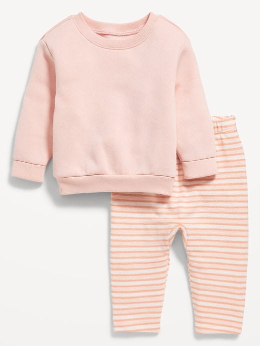 View large product image 1 of 3. Crew-Neck Sweatshirt and Sweatpants Set for Baby