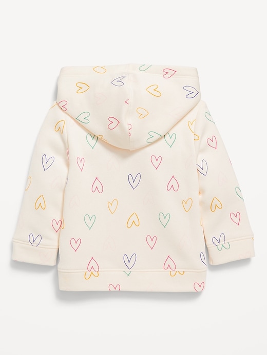 Voir une image plus grande du produit 2 de 2. Veste à capuchon à motif et logo avec glissière pour bébé