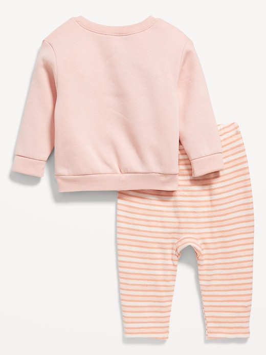 View large product image 2 of 3. Crew-Neck Sweatshirt and Sweatpants Set for Baby