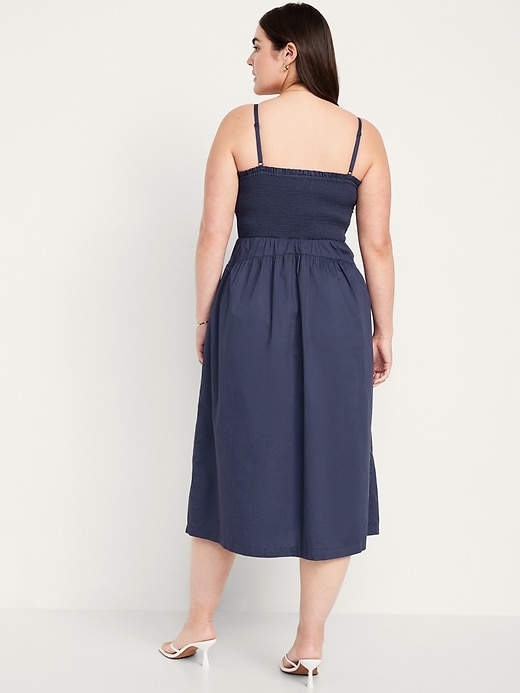 Image number 5 showing, Fit & Flare Smocked Midi Dress