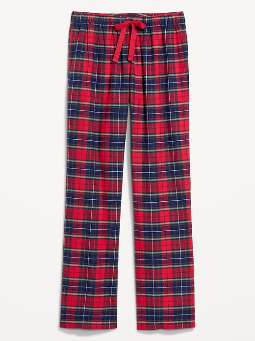 Image number 4 showing, Mid-Rise Flannel Pajama Pants for Women