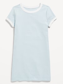 View large product image 3 of 4. Short-Sleeve Ribbed Dress for Girls