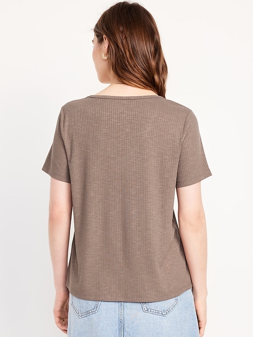 Image number 2 showing, Luxe Slub-Knit T-Shirt