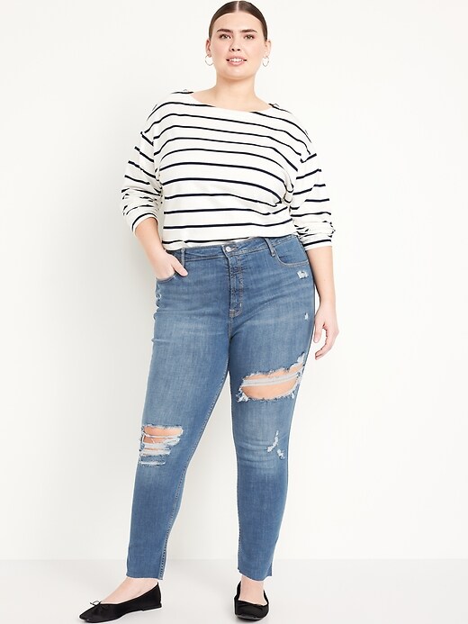 Image number 7 showing, Extra High-Waisted Rockstar 360° Stretch Super-Skinny Jeans
