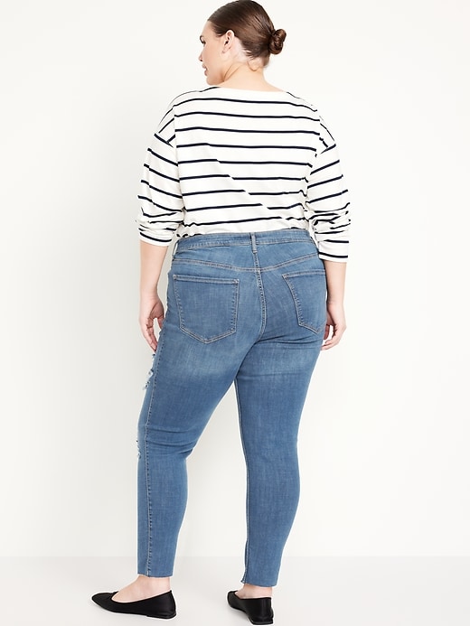 Image number 8 showing, Extra High-Waisted Rockstar 360° Stretch Super-Skinny Jeans