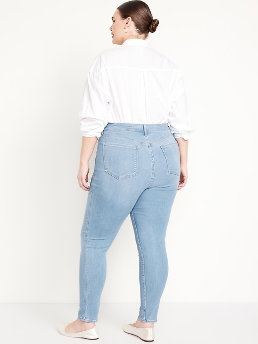 Image number 8 showing, Extra High-Waisted Rockstar 360° Stretch Super-Skinny Jeans