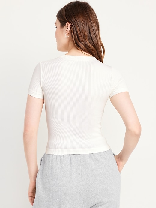 Image number 2 showing, Fitted Seamless Ribbed T-Shirt