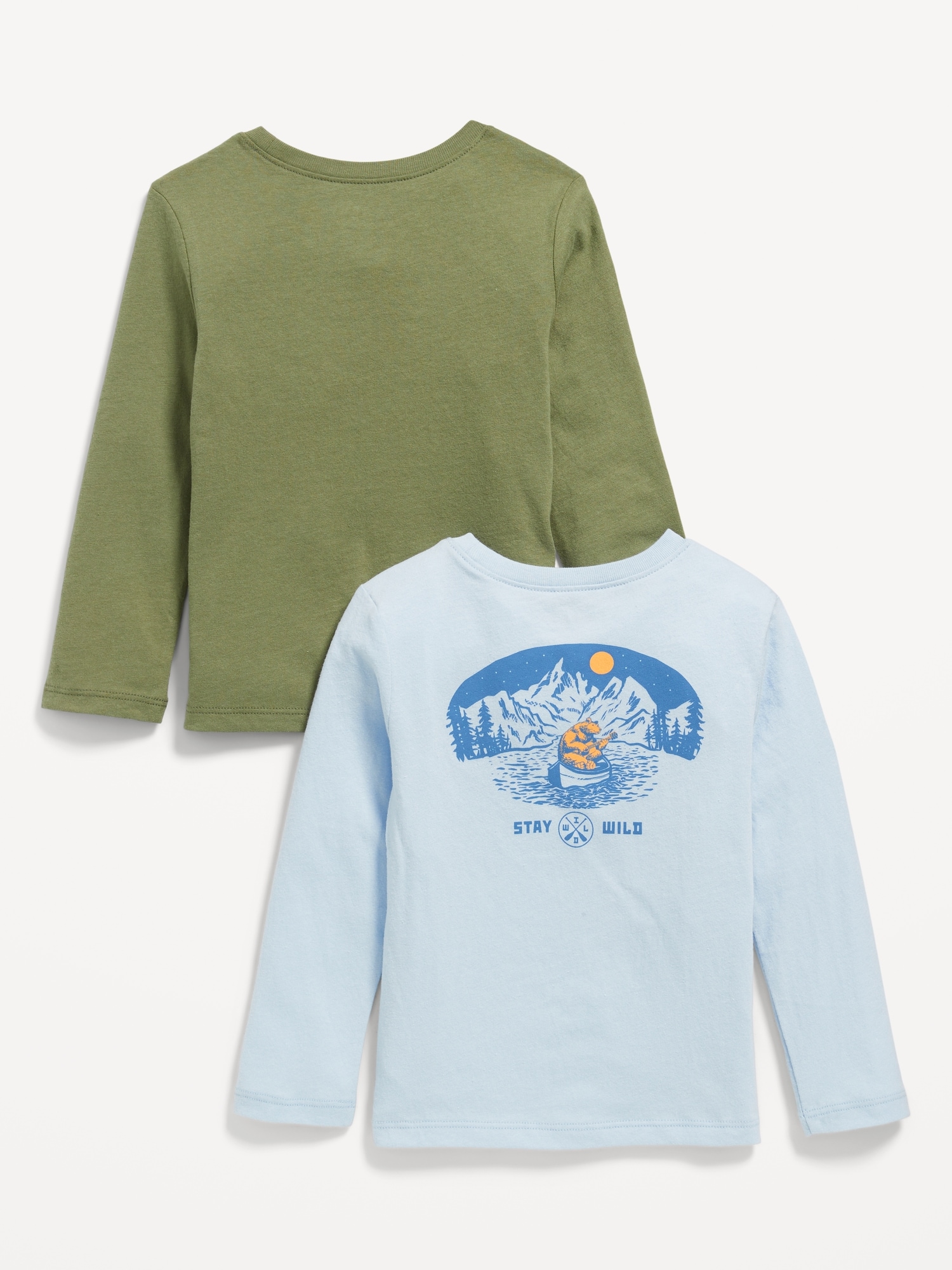Long-Sleeve Graphic T-Shirt 2-Pack for Toddler Boys