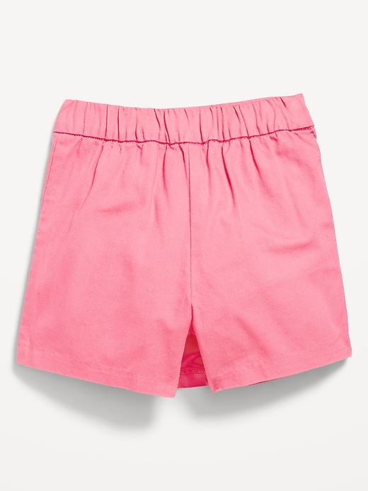 View large product image 2 of 3. High-Waisted Pleated Jean Skort for Toddler Girls