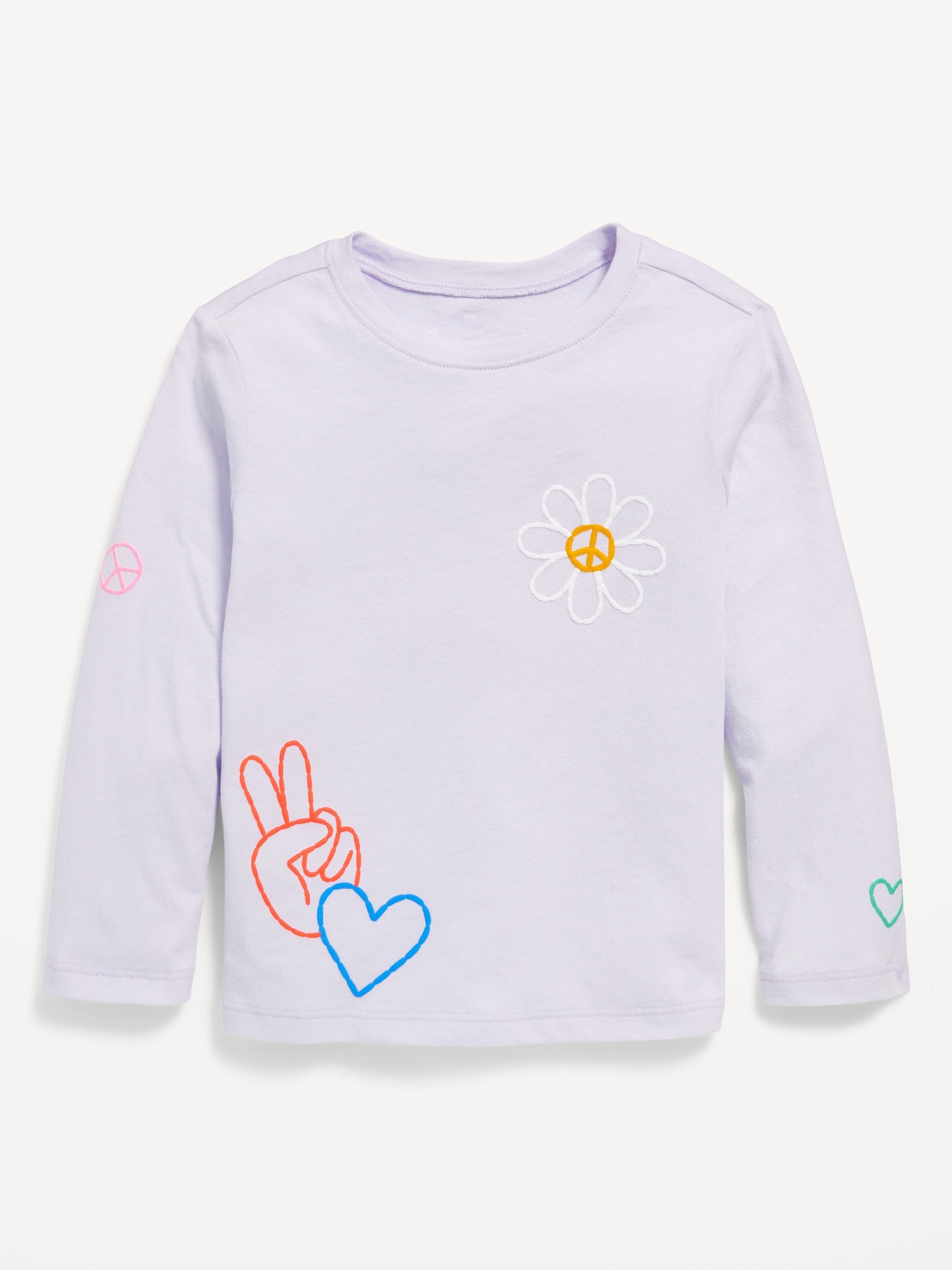 Long-Sleeve Graphic T-Shirt for Toddler Girls