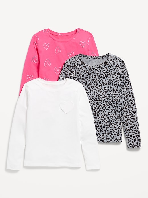 View large product image 1 of 2. Long-Sleeve Softest T-Shirt Variety 3-Pack for Girls