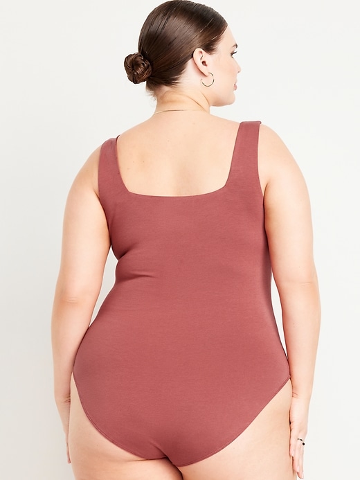 Image number 8 showing, Square-Neck Tank Top Bodysuit