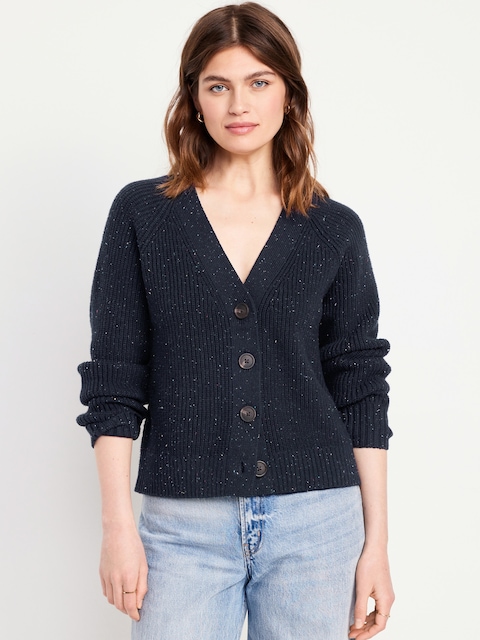 Shaker-Stitch Cardigan