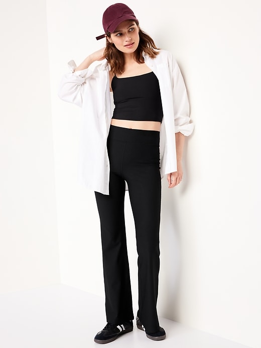 Image number 8 showing, Extra High-Waisted PowerSoft Rib Flare Leggings