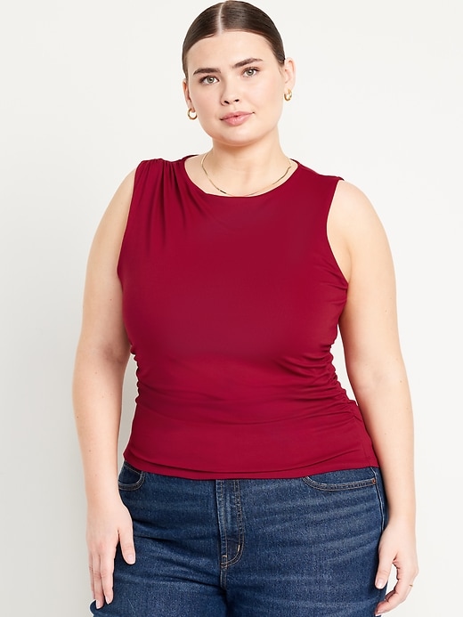 Image number 7 showing, Sleeveless Double-Layer Top
