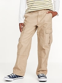 Image number 1 showing, Baggy Non-Stretch Cargo Pants for Boys