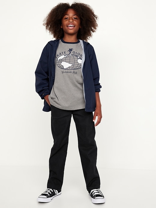 L'image numéro 3 présente Pantalon WOW à jambe droite à taille extensible pour garçon