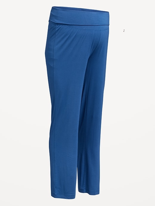 Voir une image plus grande du produit 2 de 2. Pantalon de pyjama à taille rabattable de maternité