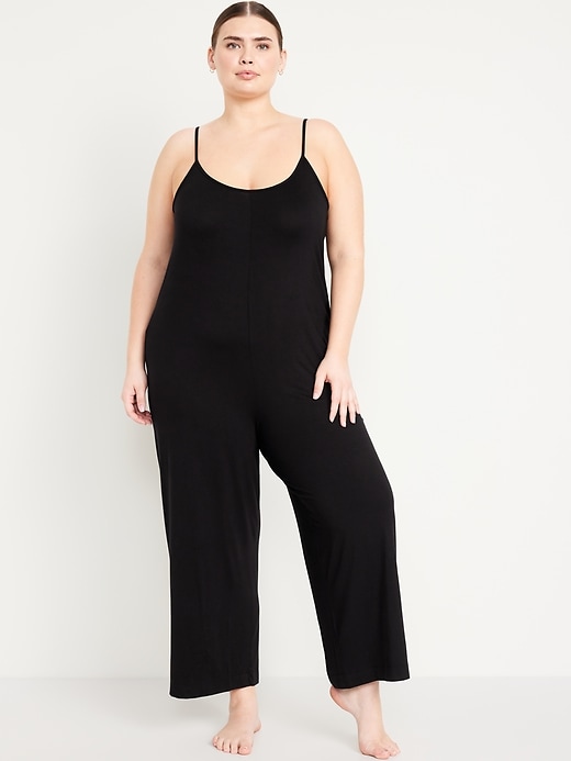 Image number 7 showing, Knit Jersey Pajama Jumpsuit