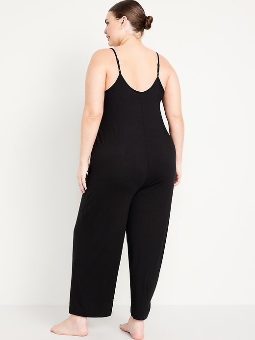 Image number 8 showing, Knit Jersey Pajama Jumpsuit