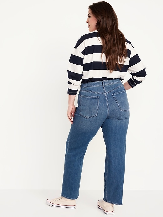 L'image numéro 6 présente Jean Wow ample à taille haute