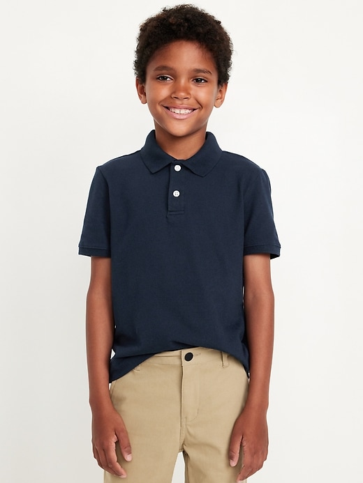 View large product image 1 of 5. School Uniform Pique Polo Shirt for Boys